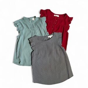 3 pack business casual sleeveless blouses